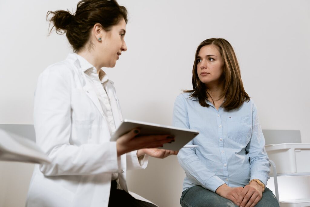 Medical provider consulting with patient, reflecting personalized wellness and aesthetic consultations at Catara Med Spa in Algonquin, IL.