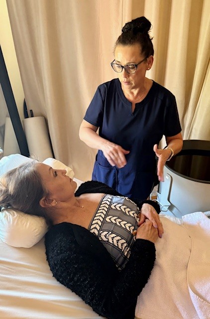 One-on-one Keravive scalp consultation at Catara Med Spa