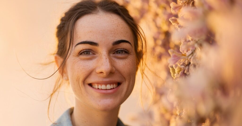 Radiant woman after Glass Skin Facial at Catara Med Spa in Algonquin, IL. Smooth, glowing complexion from advanced skin rejuvenation.