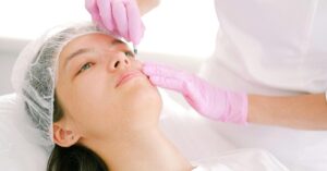 A client receives a non-invasive facial treatment at Catara Med Spa, promoting rejuvenation and hydration.